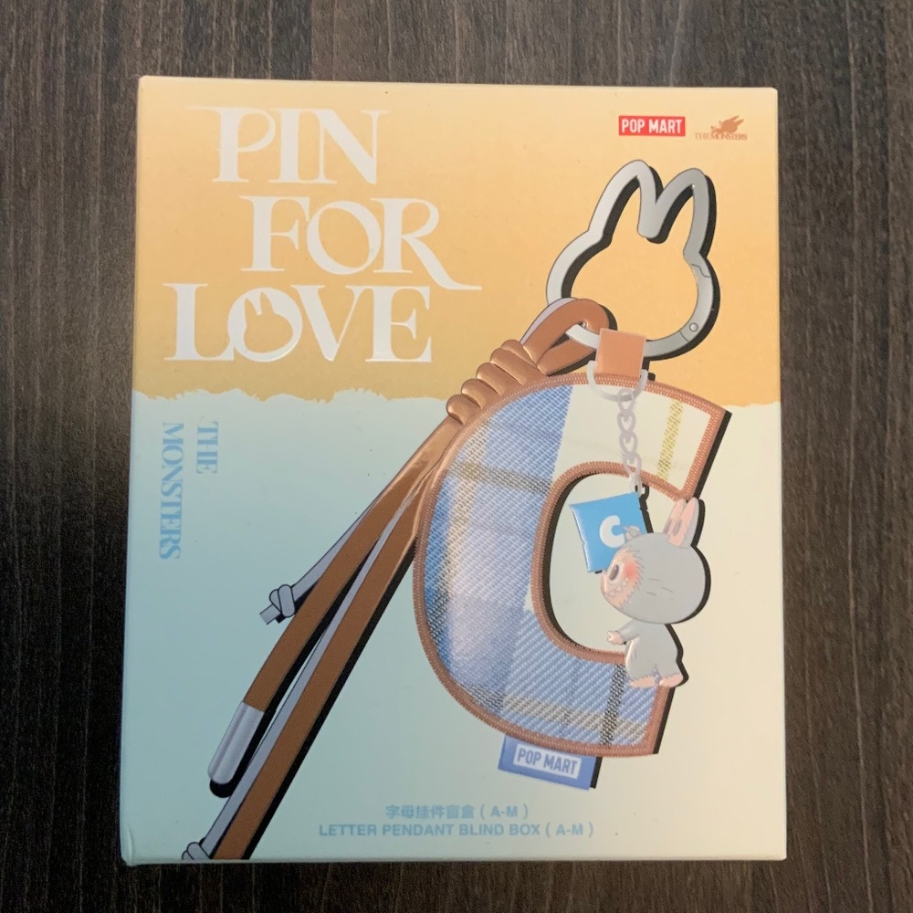 Popmart Pin For Love Letter Pendant Blind Box - Unopened